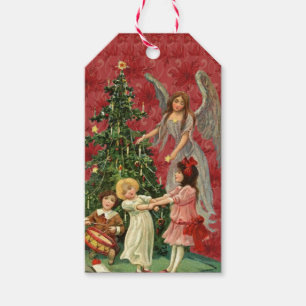 Christmas Gift Tag Victorian Angel Tree