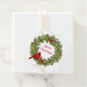 Christmas Gift Tag-Wreath Favour Tags