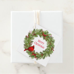Christmas Gift Tag-Wreath Favour Tags