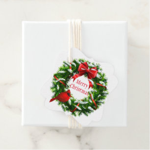 Christmas Gift Tag-Wreath Favour Tags