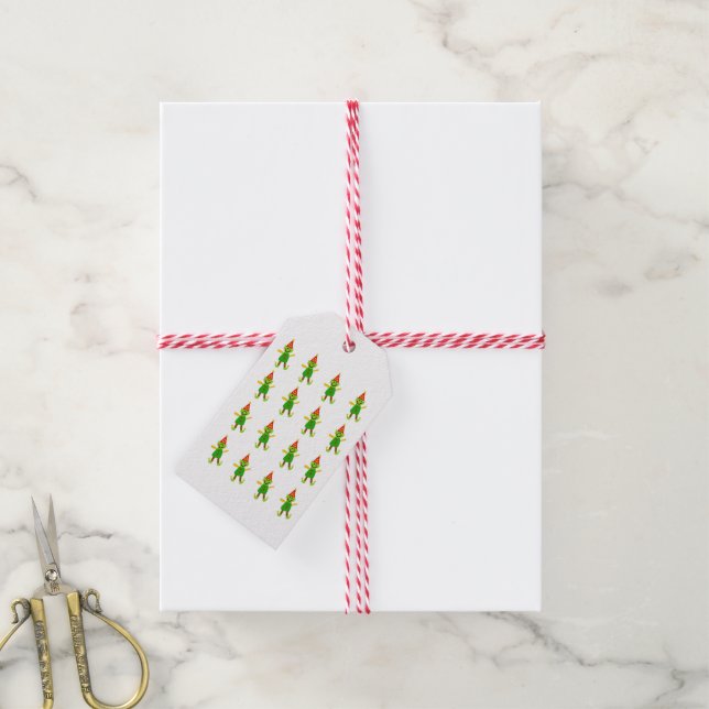Christmas Gift Tags Elf (With Twine)