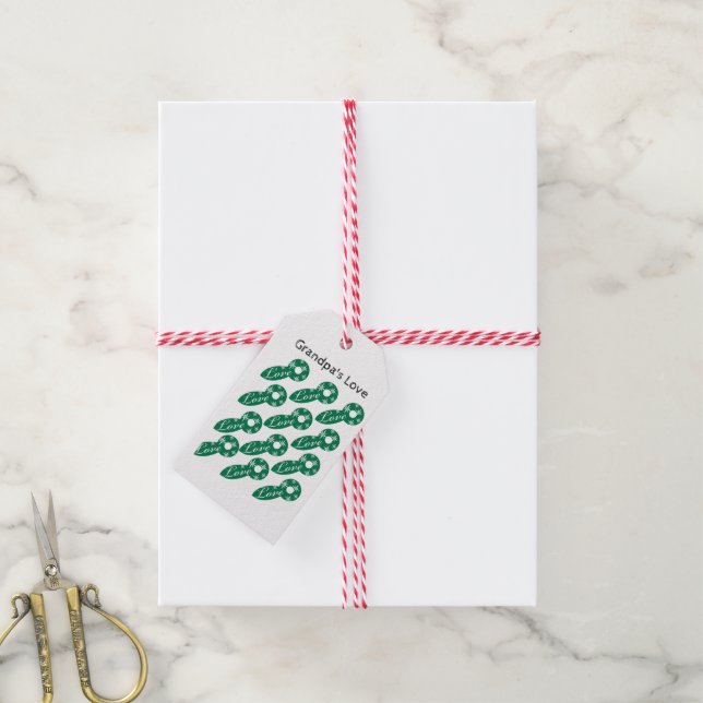 Christmas Gift Tags Love (With Twine)