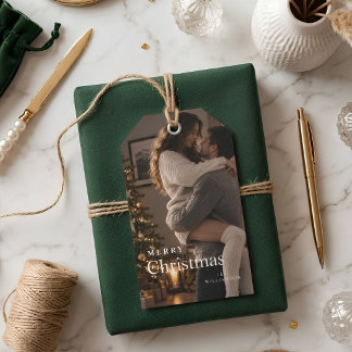 Christmas Gift Tags | Modern Trendy Holiday Photo
