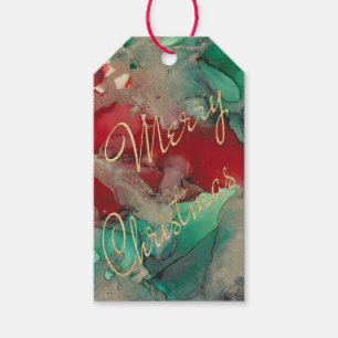 Christmas Gift Tags Red, Green, Golds