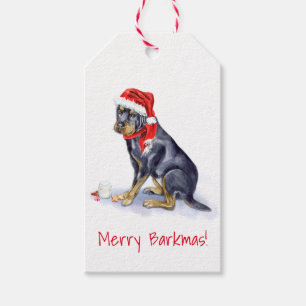 Christmas Gift Tags - Rottweiler - Dog Gift Wrap