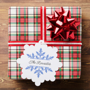 Christmas Gift Tags, Snowflake Tag, Card