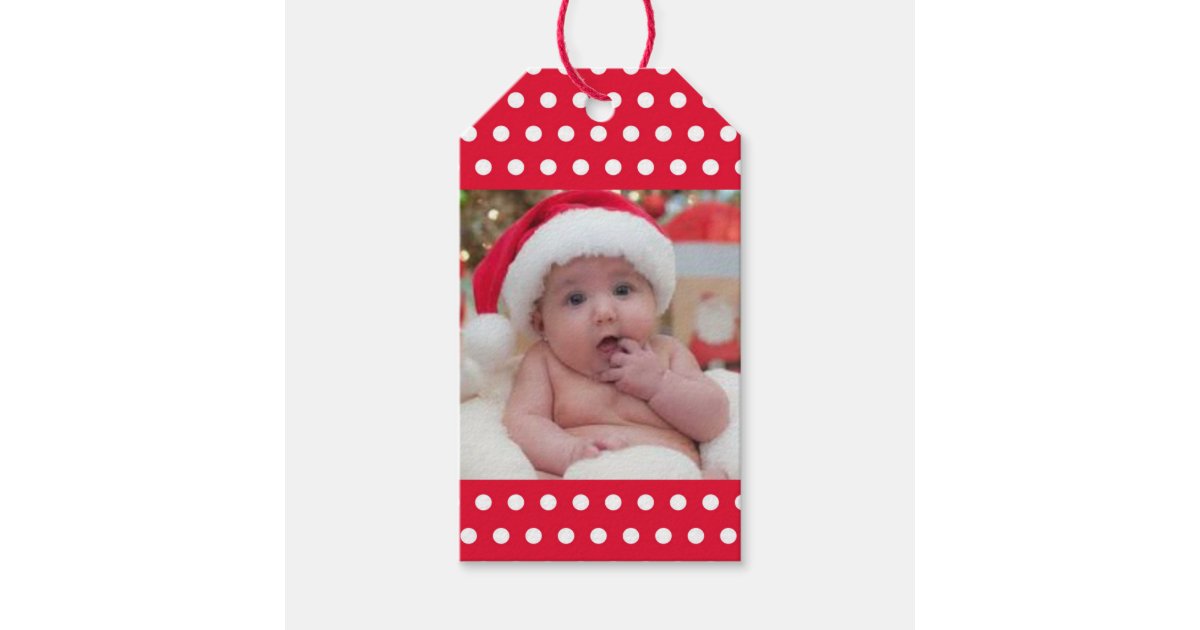 Christmas Gift Tags | Xmas Photo Favour Tags | Zazzle.co.uk