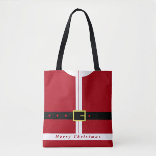 Christmas Gift Tote Bag Santa Claus Funny