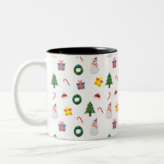 Christmas Gift  Two-Tone Coffee Mug (Left)