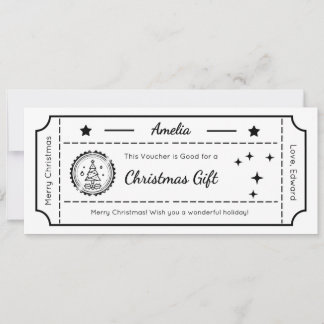 Christmas Gift Voucher, Greeting Card