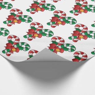 Christmas Gift Wrap/Candy Canes Wrapping Paper