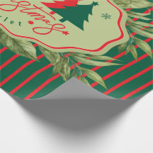 Christmas Gift Wrap Custom With Custom Name