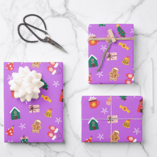 Christmas Gift Wrap Paper Papel de regalo navideño