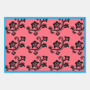 CHRISTMAS GIFT WRAP SHEET SCANDINAVIAN PATTERN