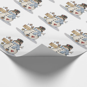 Christmas Gift Wrap/Snowman Wrapping Paper