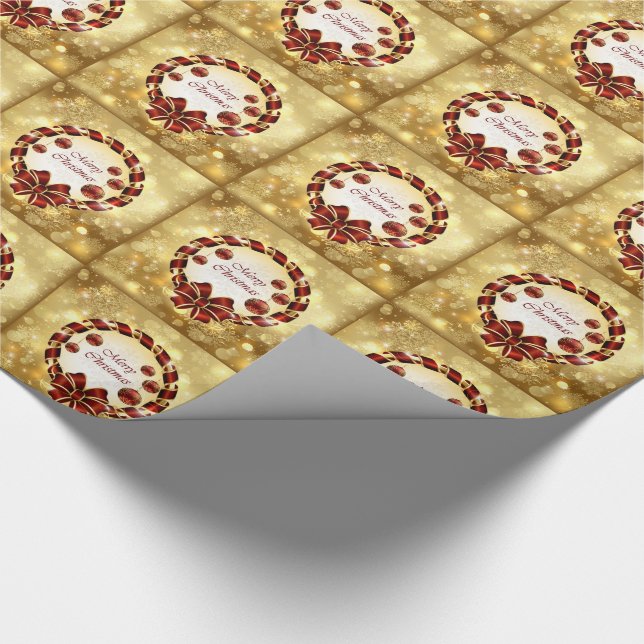 Christmas Gift Wrap/Wreaths Wrapping Paper (Corner)
