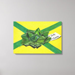 Christmas Gift Wrapped Canvas