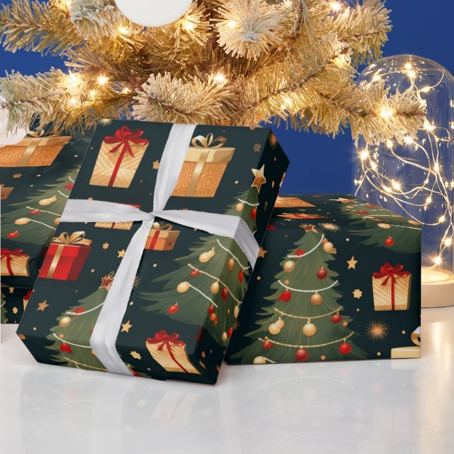 Christmas gift wrapping paper (Holidays)