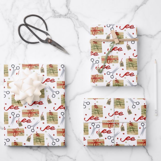 Christmas Gift  Wrapping Paper Sheet (Front)