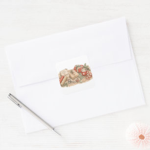 Christmas Gift Wrapping Station for Crafty Holiday Square Sticker