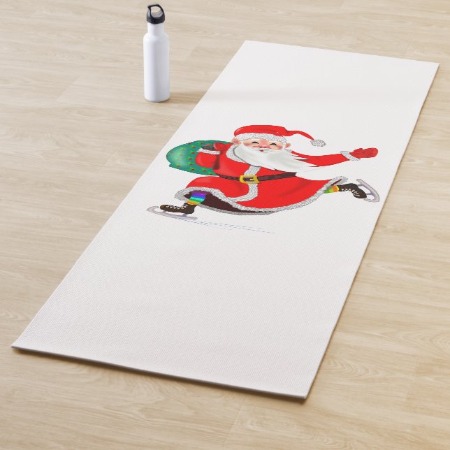 Christmas Gift Yoga Mat Santa - Custom Colours (In Situ)