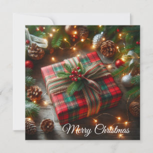 Christmas giftbox holiday card
