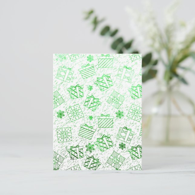 Christmas gifts 7 holiday postcard (Standing Front)