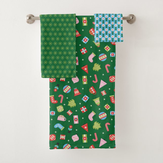 Christmas Gifts Bath Towel Set (Insitu)