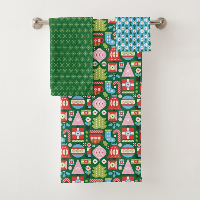 Christmas Gifts Bath Towel Set (Insitu)