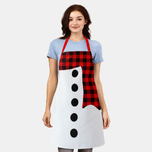 Christmas Gifts   Custom Personalised Snowman Apron