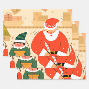 Christmas Gifts Father Wrapping Paper Sheet