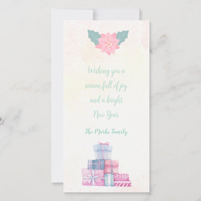 Christmas Gifts Greeting Card (Front)