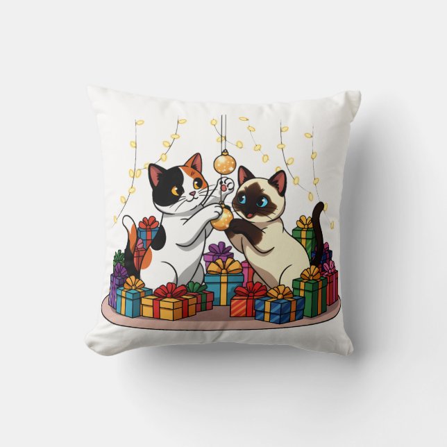 Christmas Gifts & Ornaments Cats Cushion (Front)