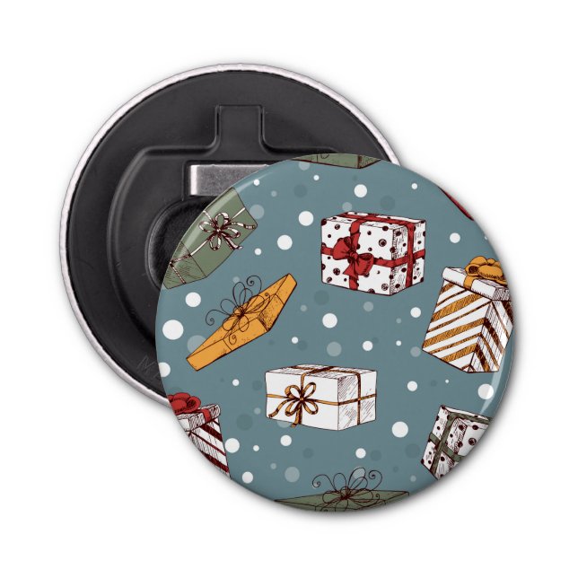Christmas gifts pattern bottle opener (Front)