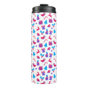 Christmas gifts pattern thermal tumbler