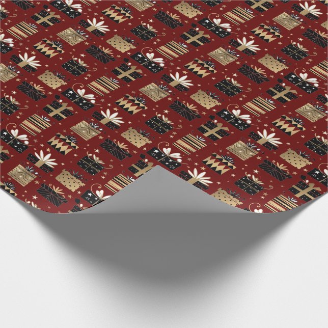 Christmas Gifts Wrapping Paper (Corner)