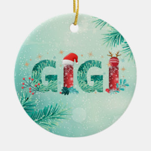 Christmas Gigi Holiday Design Ornament