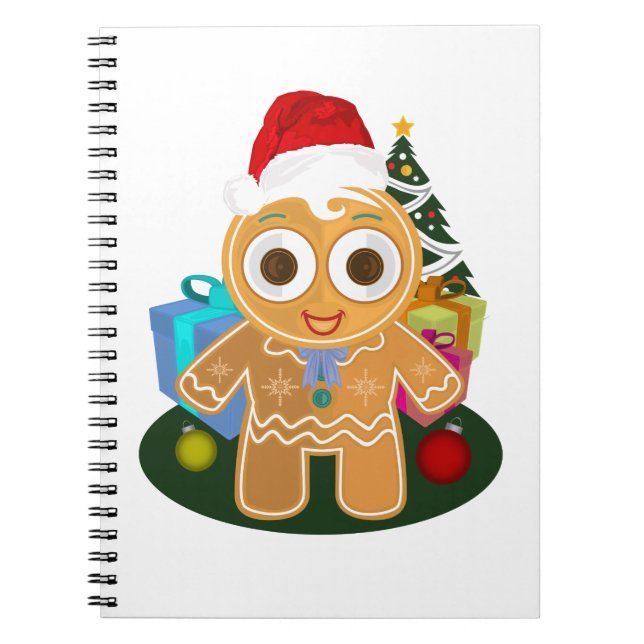 Christmas - Ginger Bread Man Notebook (Front)