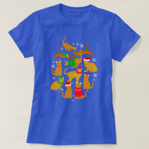 Christmas Ginger Cats  T-Shirt