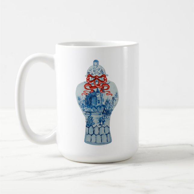 Christmas Ginger Jar Coffee Mug (Left)