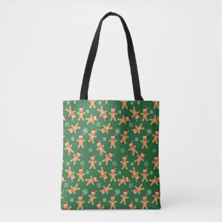 Christmas Gingerbread Baby Cookies Print Tote Bag