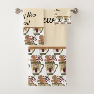 Christmas Gingerbread    Bath Towel Set