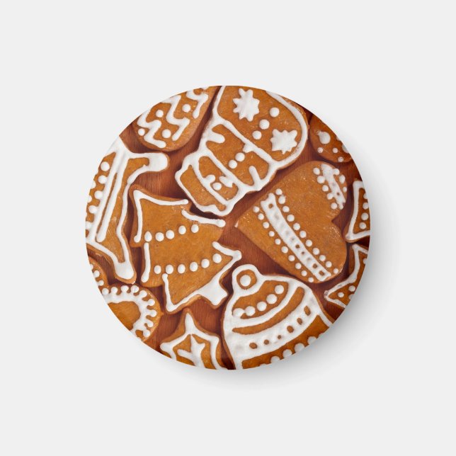 Christmas Gingerbread Biscuits Magnet (Front)