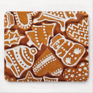 Christmas Gingerbread Biscuits Mouse Mat