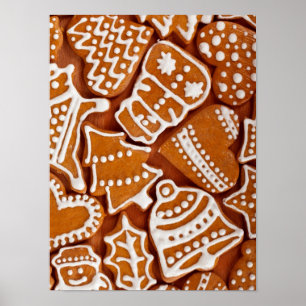 Christmas Gingerbread Biscuits Poster