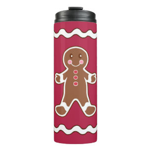 Christmas Gingerbread Boy Coffee Tumbler Mug