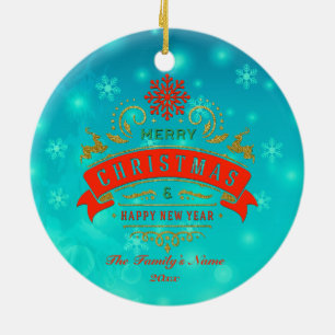 Christmas Gingerbread Candy House, and New Year Ceramic Tree Decoration