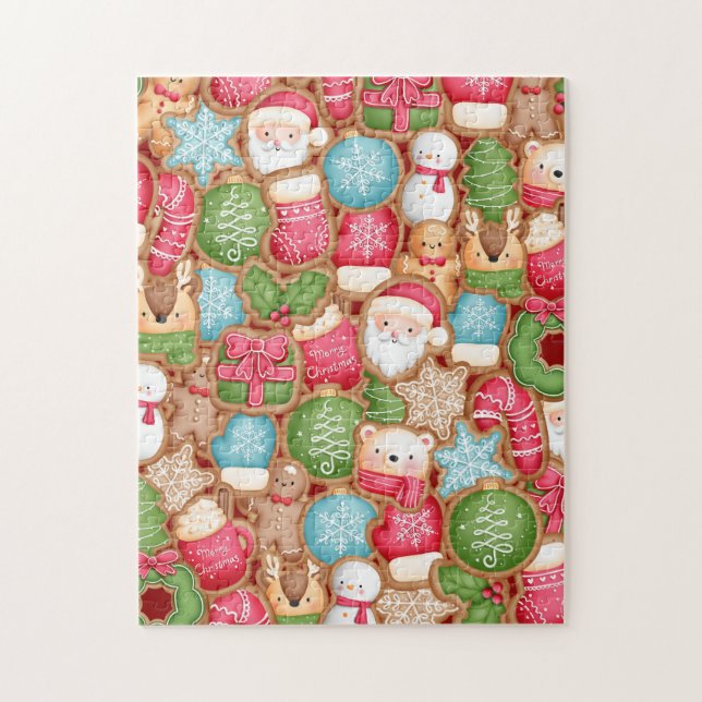 Christmas Gingerbread Cookie Puzzle (Vertical)