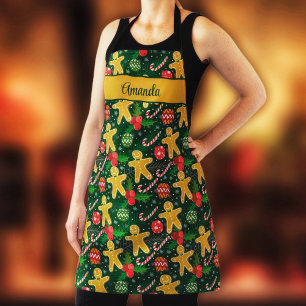 Christmas Gingerbread Cookies  Apron