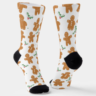 Christmas Gingerbread Cookies Holiday Socks